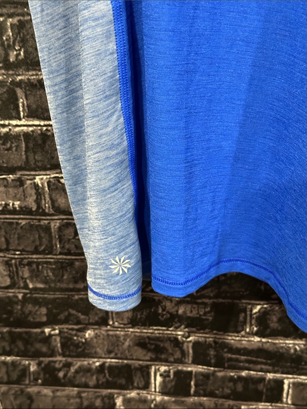 Athleta Blue Layered Racerback Tank Top - Picture 2 of 5
